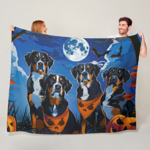 Größerer Schweizer Halloween Gruselig Fleecedecke