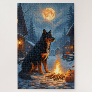 Größerer Schweizer Sennenhund Halloween Grusel