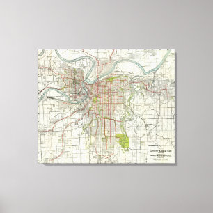 Größeres Kansas City Leinwanddruck