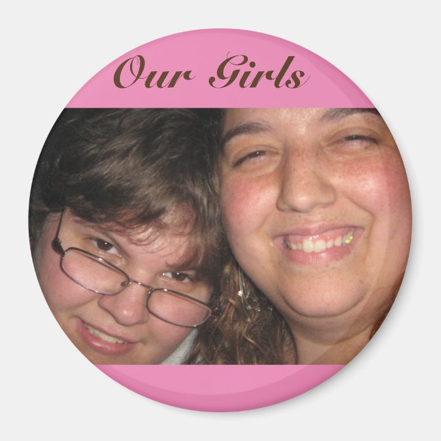 Grosses, 3-Zoll-Rundmagnet Magnet (Vorne)