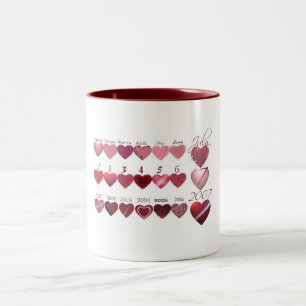 Großes 777 Jahrestag Geschenk Zweifarbige Tasse