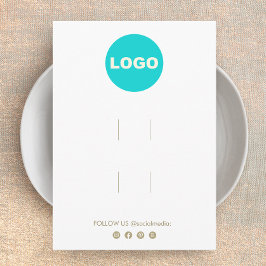 Großes Add-Logo Zwei Haarklammer Zubehör Display Begleitkarte