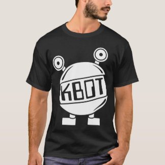 Großes altes KBOT Logo auf Schwarzem T-Shirt