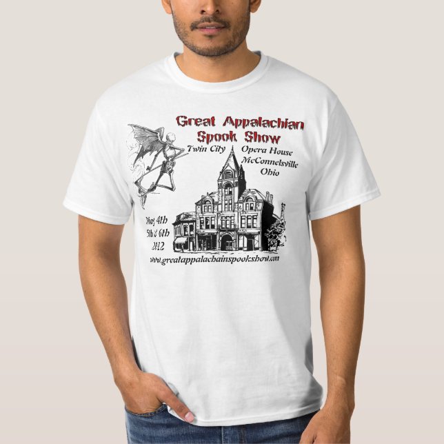 Großes appalachisches Spook-Show-Shirt T-Shirt (Vorderseite)