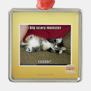 Großes beängstigendes Monster I Ornament Aus Metall