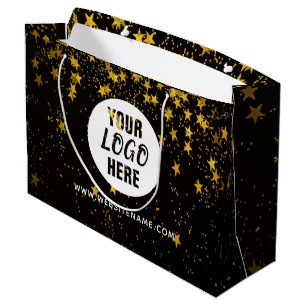 Großes benutzerdefiniertes Logo/Text-Shopping Große Geschenktüte