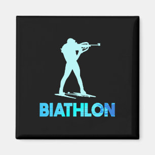 Grosses Biathlon Skidesign Langlaufen Magnet