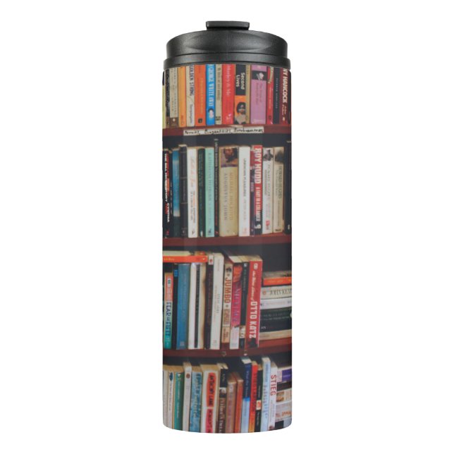 Grosses bibliothekarisches Foto Thermosbecher (Vorderseite)