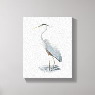 Großes Blau-Reiher-Leinwand-Druck Leinwanddruck