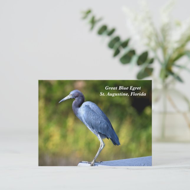 Großes blaues Ego Feiertagspostkarte (Stehend Vorderseite)