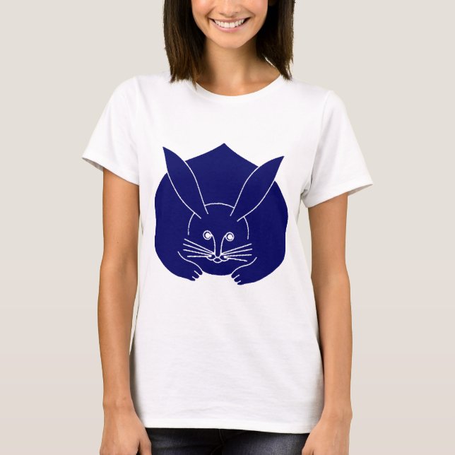 Grosses blaues Jahr des Kaninchens T-Shirt (Vorderseite)