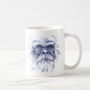 Großes blaues Sasquatch Kaffeetasse