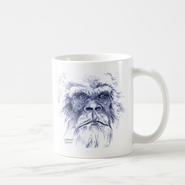 Großes blaues Sasquatch Kaffeetasse (Rechts)
