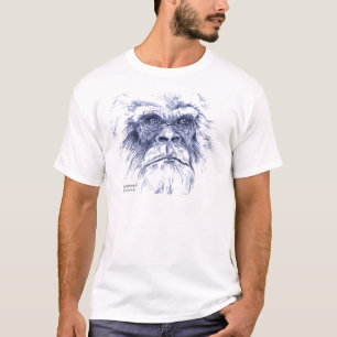 Großes blaues Sasquatch T-Shirt