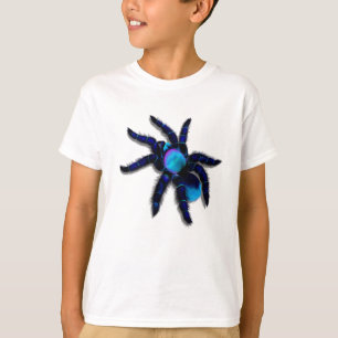 Großes blaues Spinnen-Shirt T-Shirt