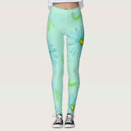 Großes Blumendesign Leggings