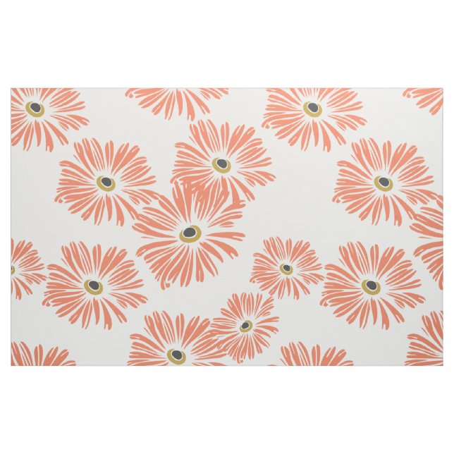 Großes Blumengewebe-Mohnblumen-Rot Stoff (Fat Quarter (45,7 x 55,9 cm))