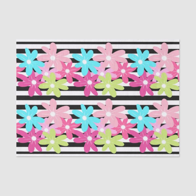 Grosses Blumenpapier und Strickpapier Seidenpapier (Vorderseite)