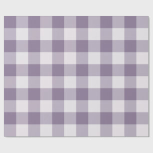 Großes Büffel-Karo-Gingham in Lavendel Geschenkpapier