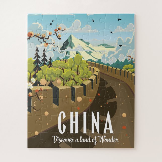 Großes China-Reiseplakat (Vertikal)