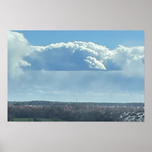 Großes Cloud Poster (Vorne)