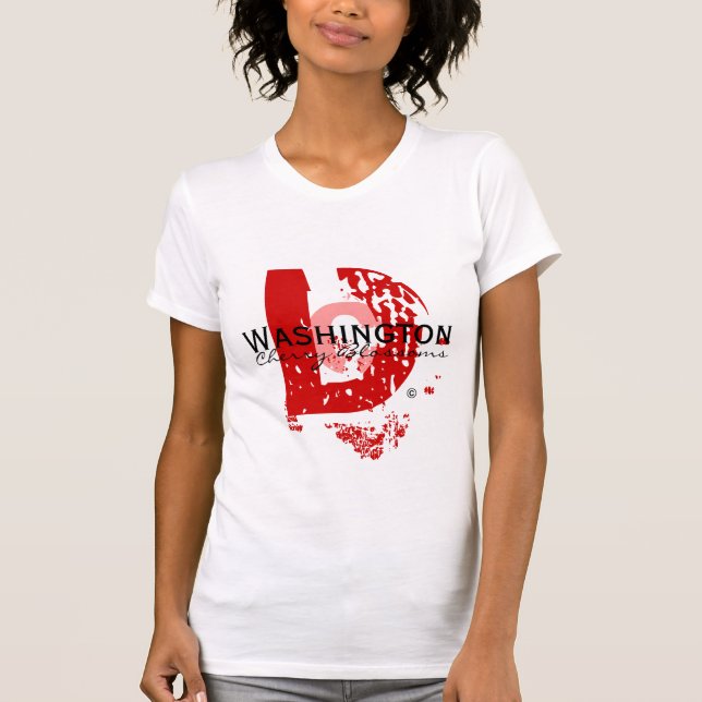 Großes D (Red-2x) T-Shirt (Vorderseite)