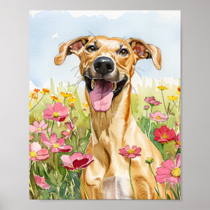 Großes Dane-Aquarell-Hund-Plakatwand Poster