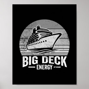 Großes Deck Energie Kreuzfahrtschiffdesign Poster