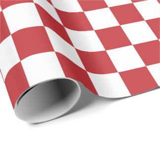 Großes dunkelrotes und weißes geschenkpapier