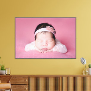 Großes einzelnes Baby-Foto Leinwanddruck