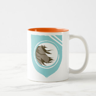 Großes Entweichen-wilde Mustang-Schongebiet-Tasse Zweifarbige Tasse