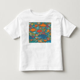 Grosses farbiges Riff Kleinkind T-shirt