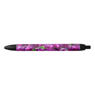 Grosses Feld lila Tulpen Kugelschreiber