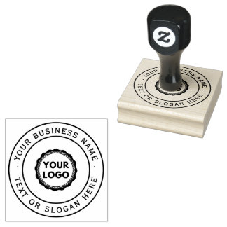 Großes Firmenlogo Gummistempel