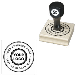 Großes Firmenlogo Gummistempel