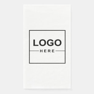Großes Firmenlogo Modern White Serviette