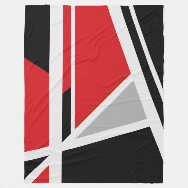 Grosses Fleece Blanket, modern, abstrakt, geometri (Vorderseite)