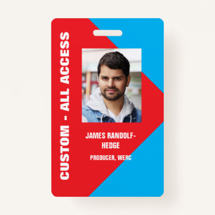 GROSSES FOTO I.D. ALLE ZUGRIFFSKREDITEN ABZEICHEN AUSWEIS