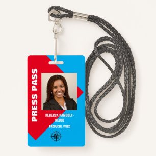 GROSSES FOTO I.D.-PRESSEPASS AUSWEIS