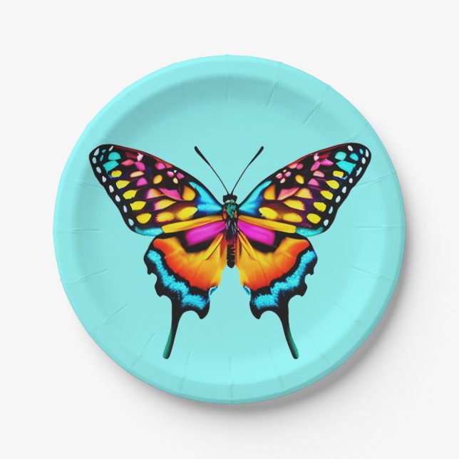 Grosses Frack Butterfly Pappteller (Vorderseite)