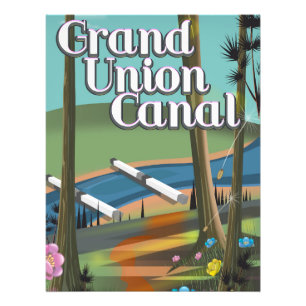 Großes Gewerkschaft-Kanal-Reiseplakat Fotodruck