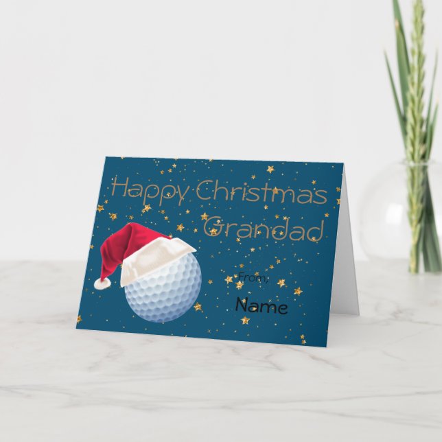 Großes Golf - Weihnachten Personalisiert (Vorderseite)