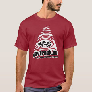 Großes GovTrack Logo - Rot - Unterstützung T-Shirt