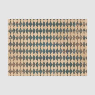 Grosses Harlequin Diamond Muster Seidenpapier