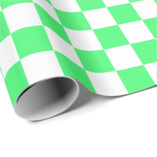 Großes hellgrünes und weißes geschenkpapier