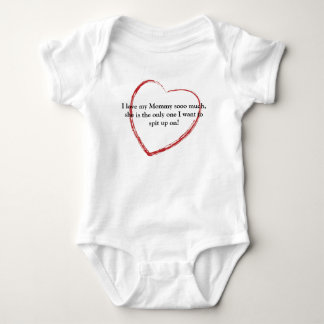 Großes Herz, i-Liebe mein Mama sooo viel, ist sie Baby Strampler