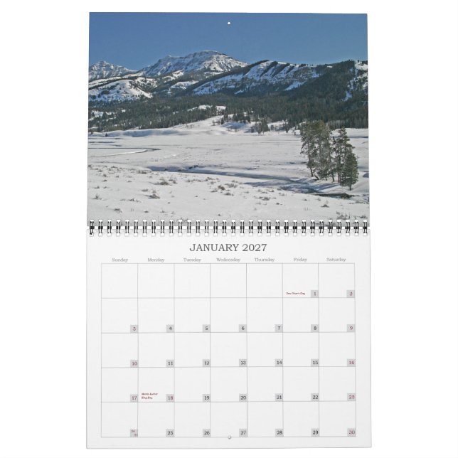 Großes Himmel-Land 2011 Kalender (Jan 2027)