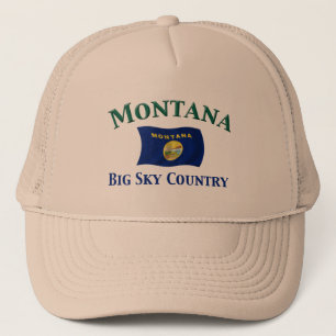 Großes Himmel-Land Montanas Truckerkappe