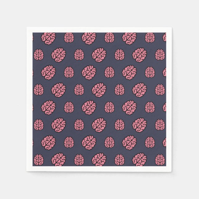 Großes Hirnmuster Serviette (Vorderseite)