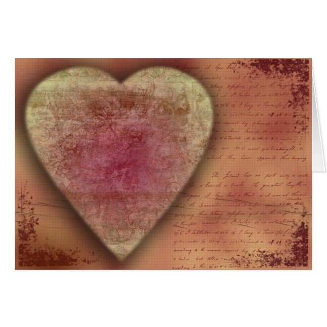 Großes Hochzeits-(oder Valentinsgruß) Herz (Vorderseite (Horizontal))